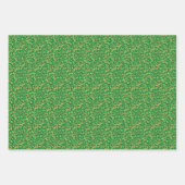 Emerald Green en Gold Scrollwork Inpakpapier Vel (Voorkant 3)