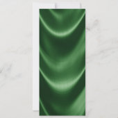 Emerald Green en Gold Verjaardagsfeestmenu Kaart (Achterkant)