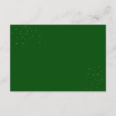 Emerald Green en Ivoor Roos Receptie Informatiekaartje (Achterkant)