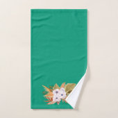 Emerald Green en Pampas Grass Bad Handdoek (Handdoek)