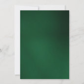 Emerald Green en Roos Gold huwelijksuitnodiging Kaart (Achterkant)