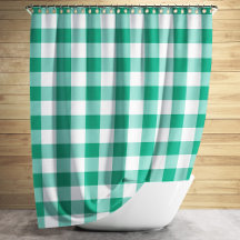 Emerald Green en White Gingham Pattern