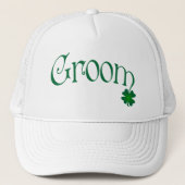 Emerald Green en White Shamrock Groom Pet (Voorkant)