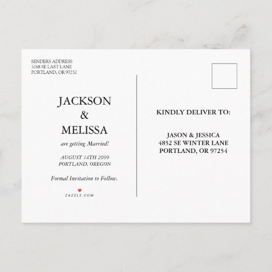 Emerald Green Enchanted Forest bruiloft Aankondigingskaart (Achterkant)