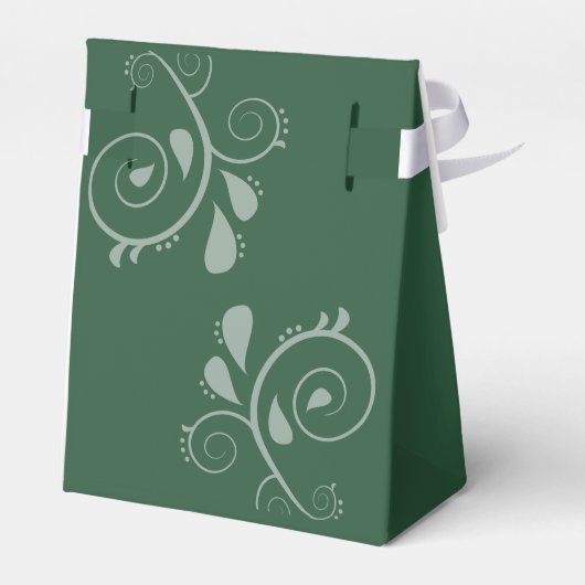 Emerald Green Enchanted Forest bruiloft Bedankdoosjes (Achterkant)