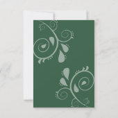 Emerald Green Enchanted Forest bruiloft RSVP Kaartje (Achterkant)