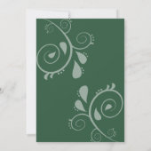 Emerald Green Enchanted Forest Wedding Kaart (Achterkant)