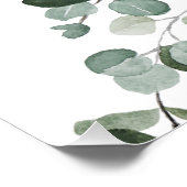 Emerald Green Eucalyptus Greenery Wedding Perfect Poster (Hoek)