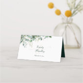 Emerald Green Eucalyptus Sage Green Waterverf Plaatskaartje (Achterkant)