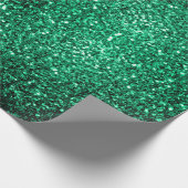 Emerald Green faux glitter Cadeaupapier (Hoek)