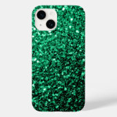 Emerald Green faux glitter Case-Mate iPhone Case (Achterkant)