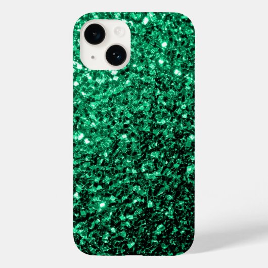 Emerald Green faux glitter Case-Mate iPhone Case (Achterkant)