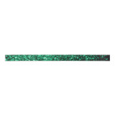 Emerald Green faux glitter Satijnen Lint (Voorkant)