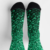 Emerald Green faux glitter Sokken (Top)