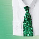 Emerald Green faux glitter Stropdas<br><div class="desc">Mooie,  glamoureuze Smaragd groene glanzende glitter sparkles. Foto van Groen is niet echt glitter!</div>
