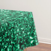 Emerald Green faux glitter Tafelkleed (Voorbeeld)