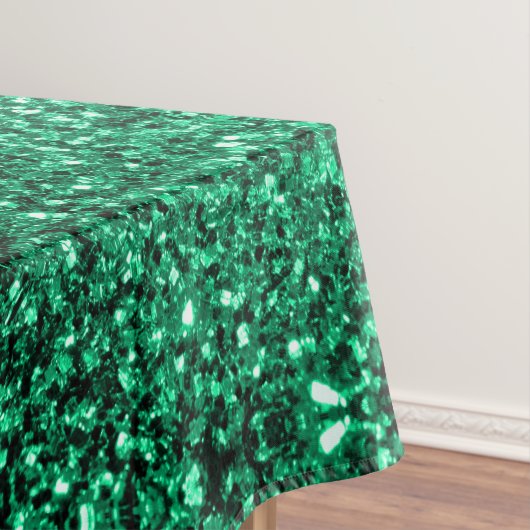 Emerald Green faux glitter Tafelkleed (Voorbeeld)