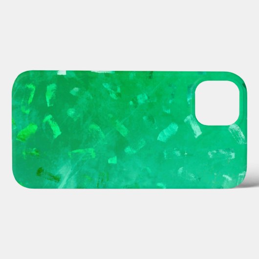 Emerald & Green Faux Glitter Texture Case-Mate iPhone Case (Achterkant (horizontaal))