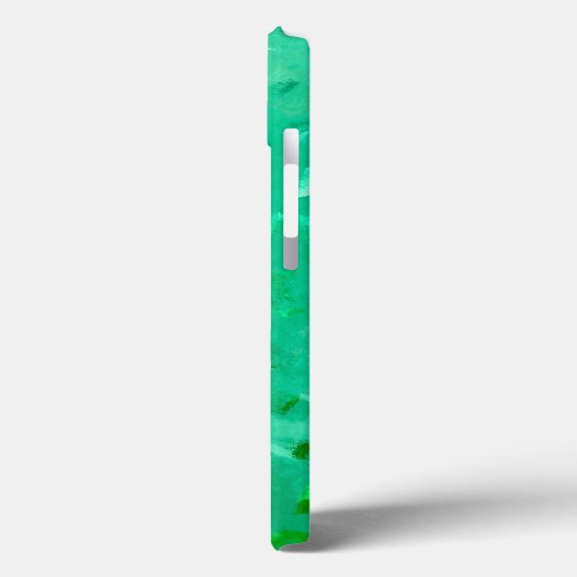 Emerald & Green Faux Glitter Texture Case-Mate iPhone Case (Achterkant / Links)