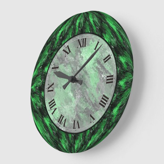Emerald Green Faux Marble Wall klok (Hoek)