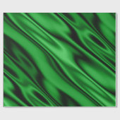 Emerald Green Faux Satin Fabric Kijk uit Cadeaupapier (Vlak)