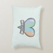 Emerald Green Figaro accent pillow Accent Kussen (Achterkant (Verticaal))