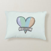 Emerald Green Figaro accent pillow Accent Kussen (Achterkant)