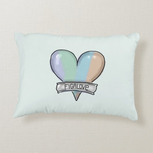 Emerald Green Figaro accent pillow Accent Kussen (Achterkant)