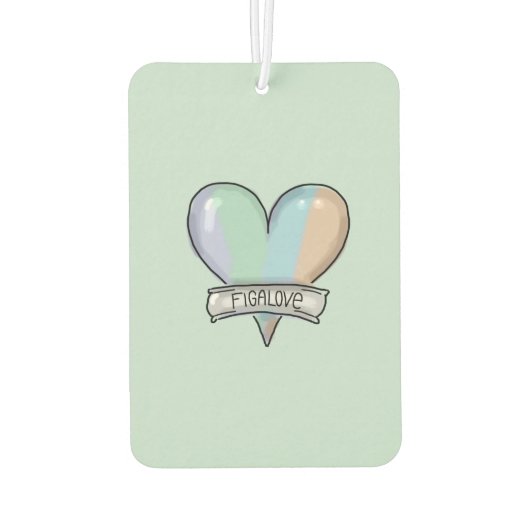 Emerald Green Figaro air freshener Luchtverfrisser (Achterkant)