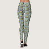 Emerald Green Figaro Car Figarations Leggings (Achterkant)