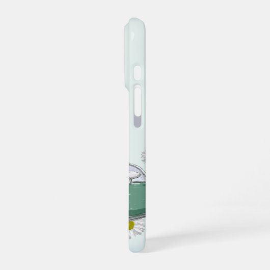 Emerald Green Figaro phone case - telefoonhoesje iPhone Hoesje (Linkerkant)