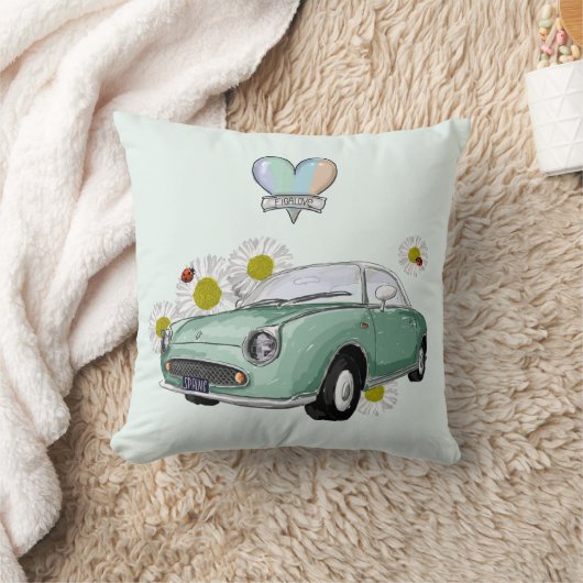 Emerald Green Figaro pillow Kussen (Deken)