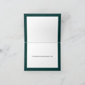 Emerald Green Floral Quinceanera Hartelijk dank (Binnen)