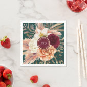 Emerald Green Floral Wedding Servet (Insitu)