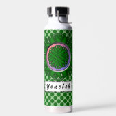 Emerald Green Flower Ribbon door Kenneth Yoncich Waterfles (Links)