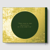 Emerald Green Folie gastenboek Elegante gastenboek (Achterkant)