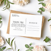 Emerald Green foto bruiloft dank u Briefkaart