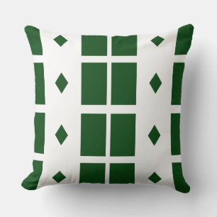 Emerald Green Geometric Sierkussen