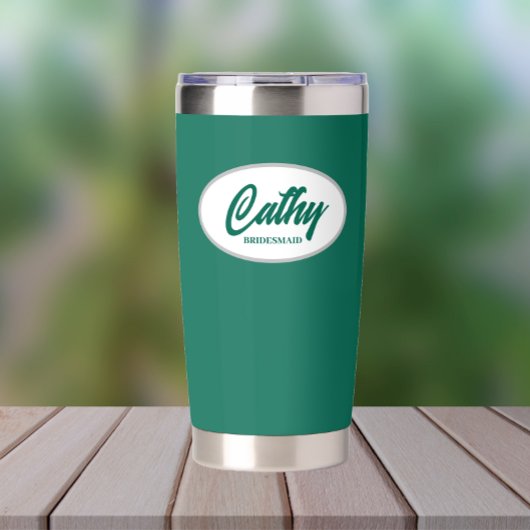 Emerald Green gestileerde bruiloft bruidsmeisje Geïsoleerde Drinkbeker