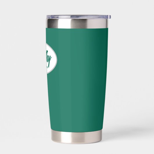 Emerald Green gestileerde bruiloft bruidsmeisje Geïsoleerde Drinkbeker (Links)