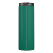 Emerald Green gestileerde bruiloft bruidsmeisje Thermosbeker (Achterkant)
