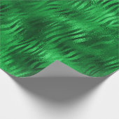 Emerald Green Glam Animal Print Cadeaupapier (Hoek)