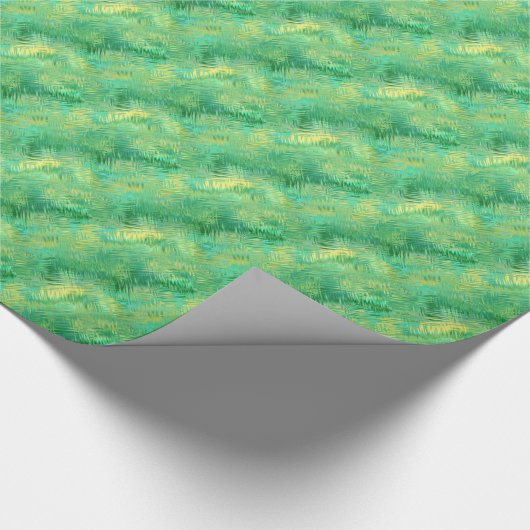 Emerald Green Glassy Texture Cadeaupapier (Hoek)