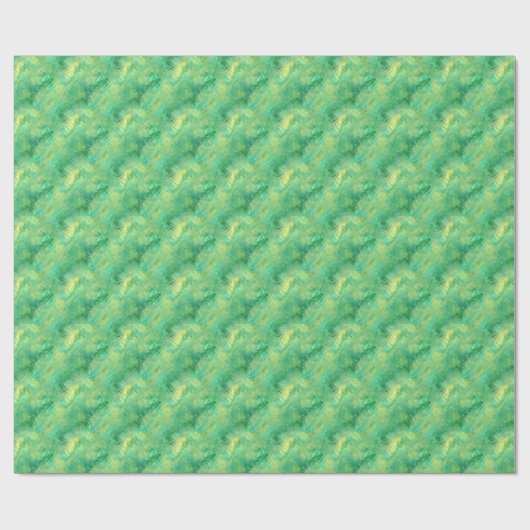 Emerald Green Glassy Texture Cadeaupapier (Vlak)