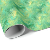Emerald Green Glassy Texture Cadeaupapier (Rol Hoek)