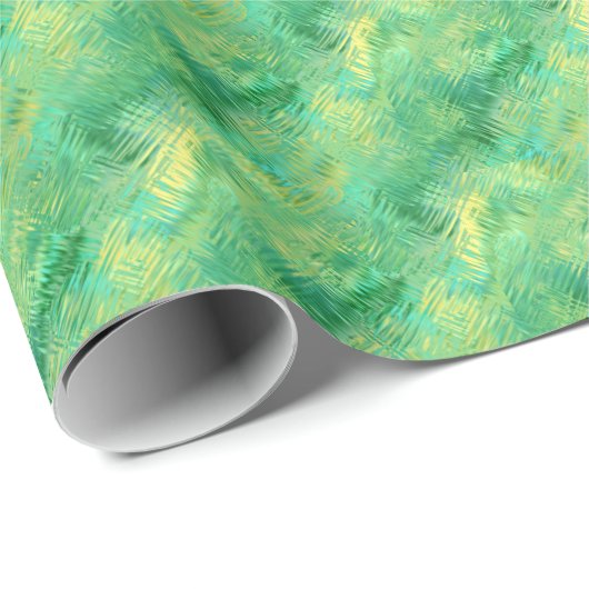 Emerald Green Glassy Texture Cadeaupapier (Rol Hoek)