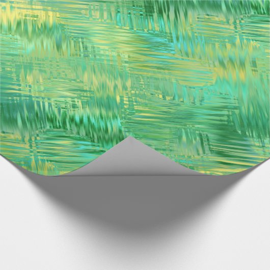 Emerald Green Glassy Texture Cadeaupapier (Hoek)