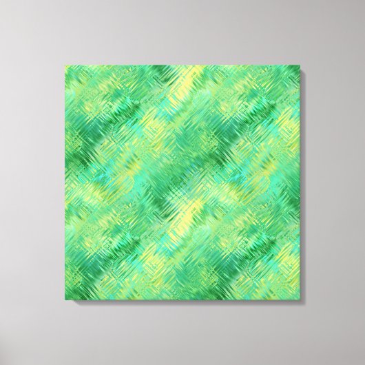 Emerald Green Glassy Texture Canvas Afdruk (Voorkant)