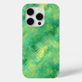 Emerald Green Glassy Texture iPhone 15 Pro Case