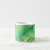 Emerald Green Glassy Texture Espresso Kop (Voorkant)